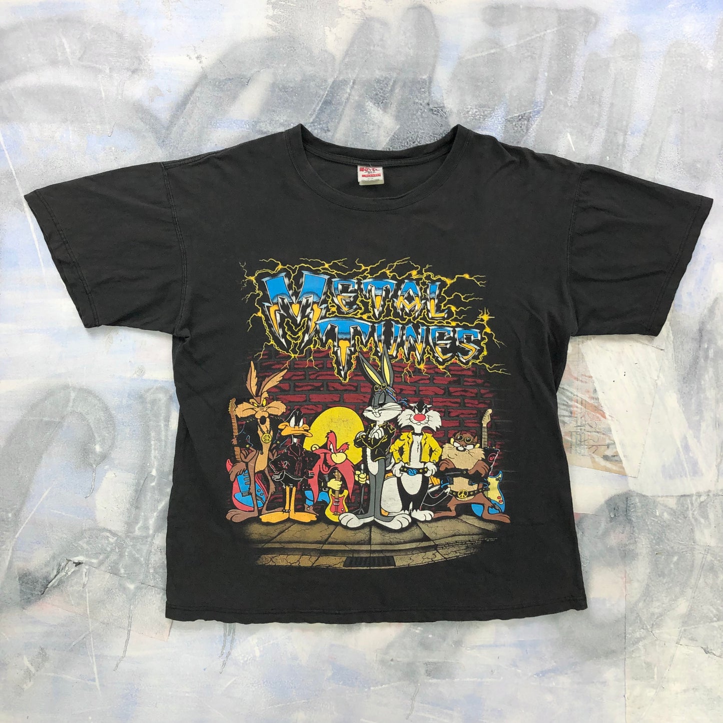Vintage 90s Metal Tunes Looney Tunes T Shirt XL