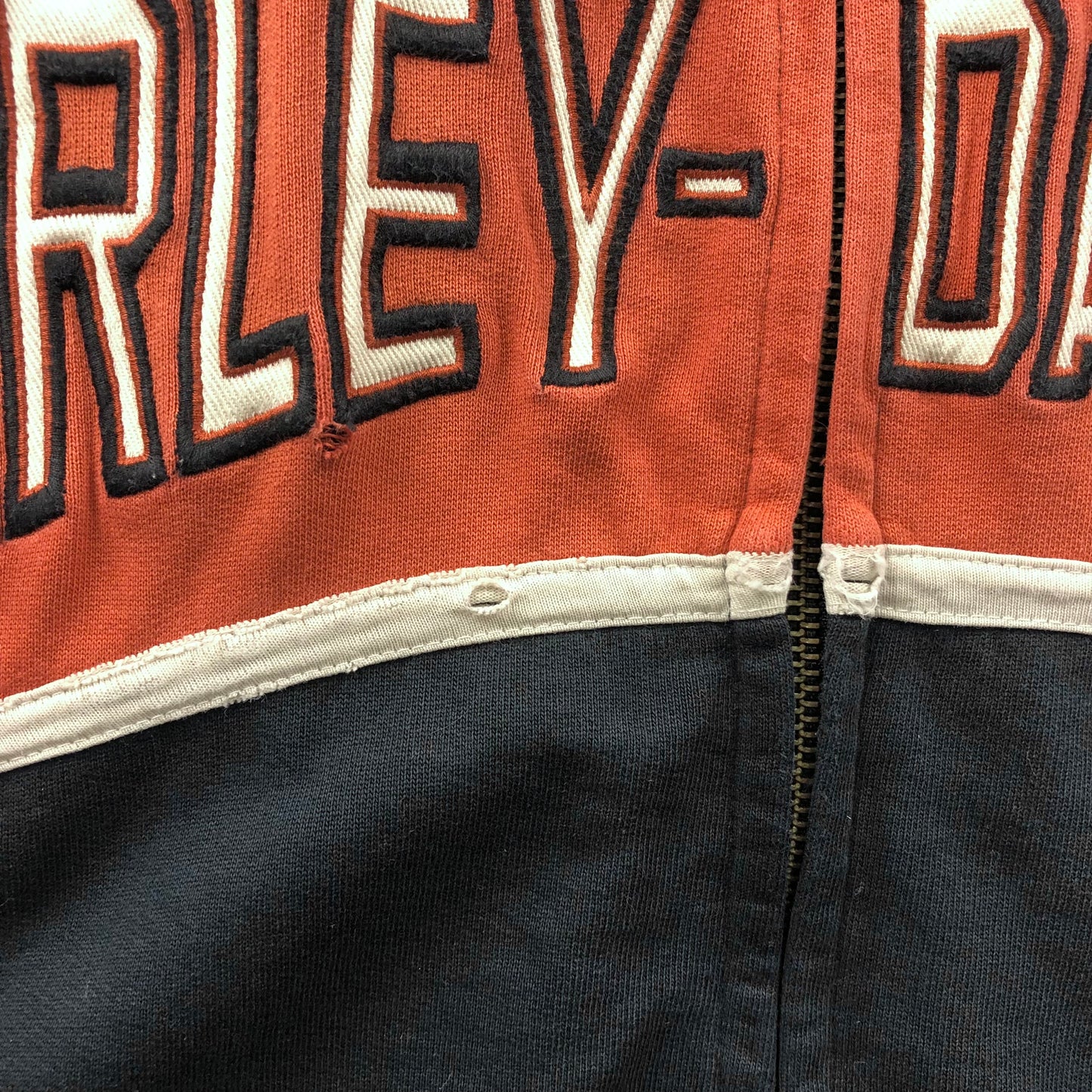 Vintage Harley Davidson Motorcycles Racing Zip Hoodie Sweatshirt L
