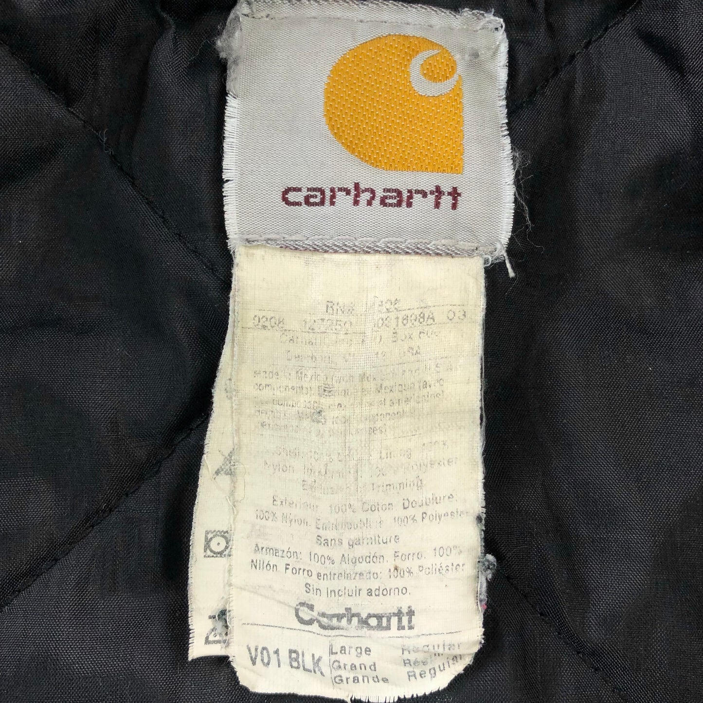 Vintage Carhartt V01 Distressed Workwear Zip Vest L