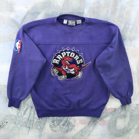 Vintage 90s Lee Sport NBA Toronto Raptors  Embroided Crewneck Sweatshirt L