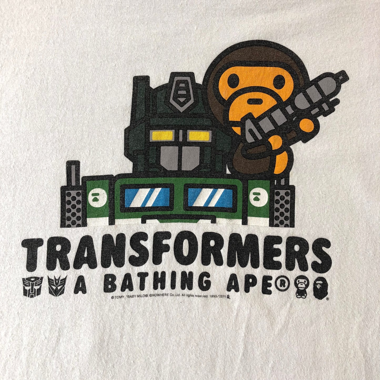 Vintage A Bathing Ape x Transformers T Shirt XXL