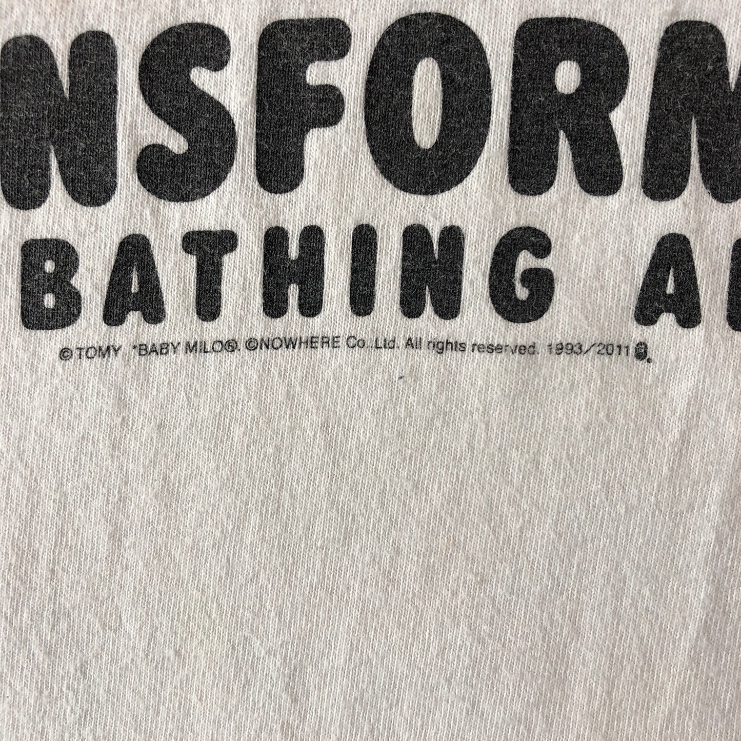 Vintage A Bathing Ape x Transformers T Shirt XXL