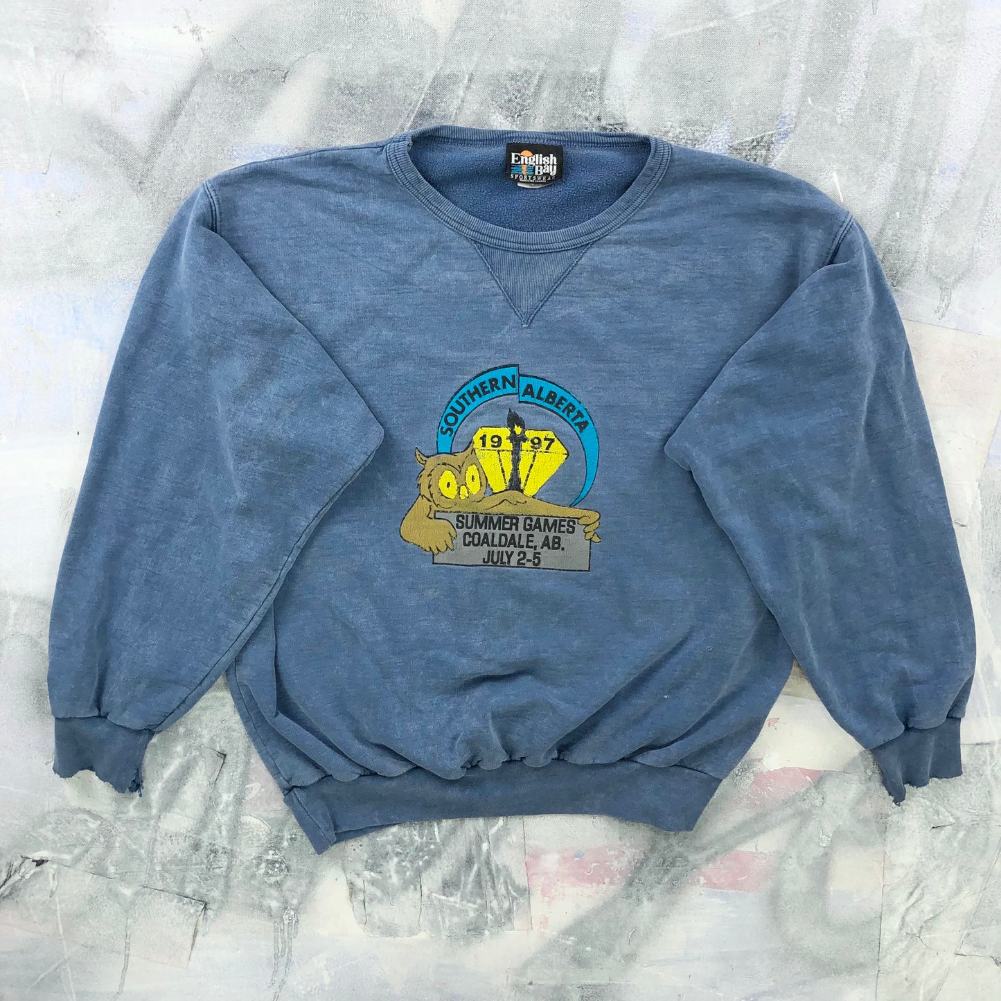 Vintage 90s Southern Alberta Summer Games Crewneck Sweatshirt L