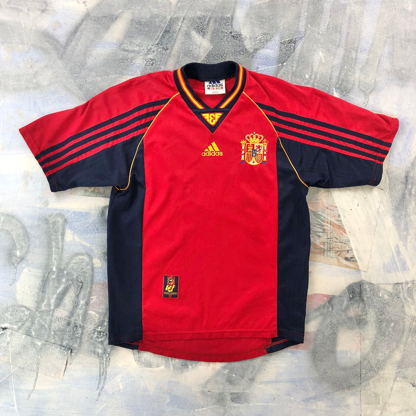 Vintage 90s Adidas Spain Futbol Team Jersey S