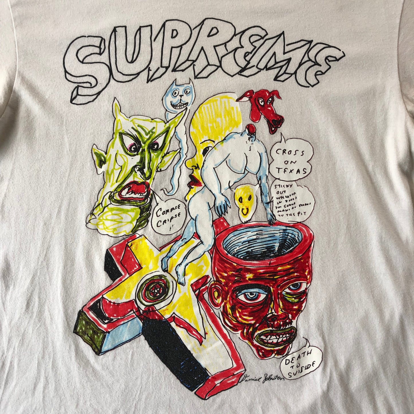 Vintage USA Supreme Daniel Johnston T Shirt M