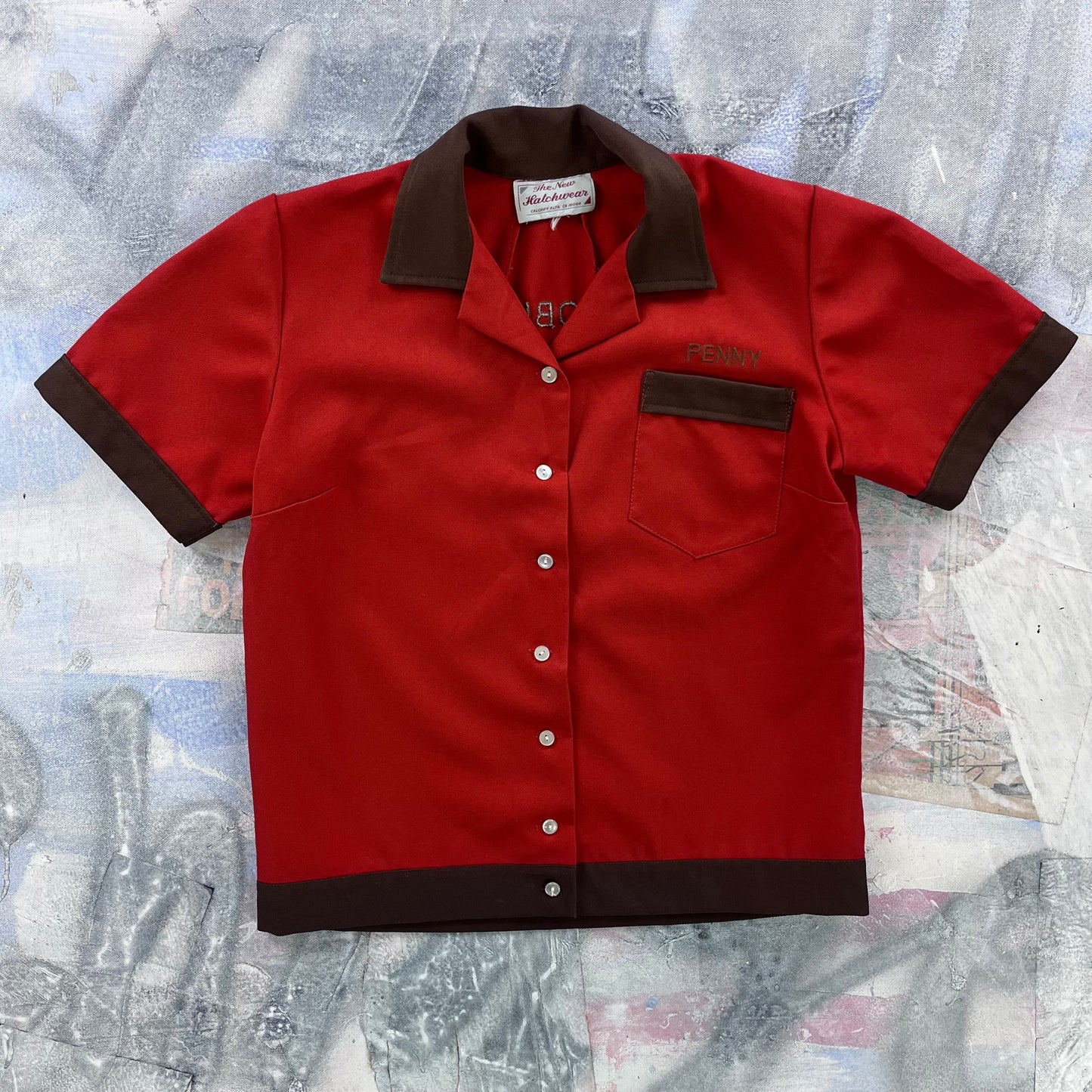 Vintage 70s Noble Southern Medicine Hat Alberta Bowling Button Shirt M