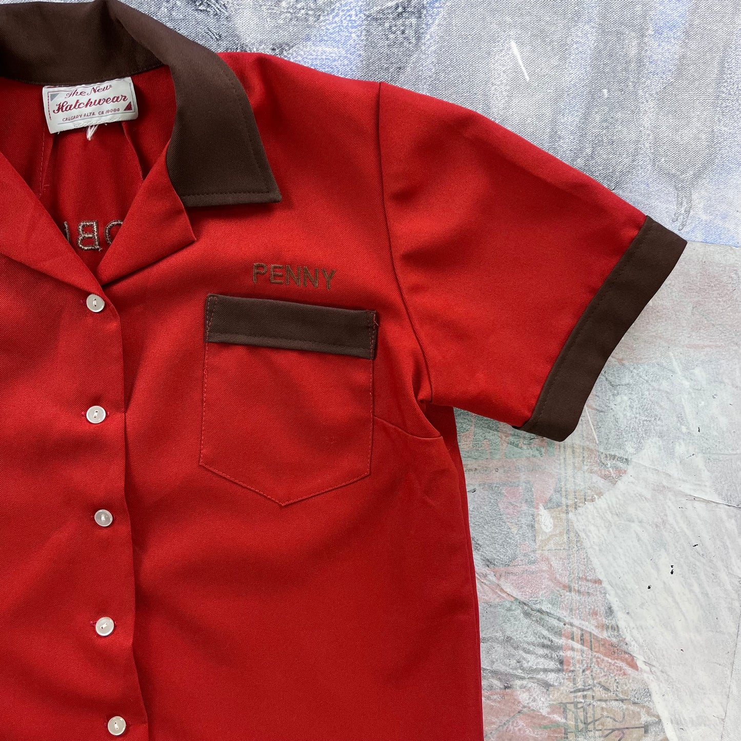 Vintage 70s Noble Southern Medicine Hat Alberta Bowling Button Shirt M