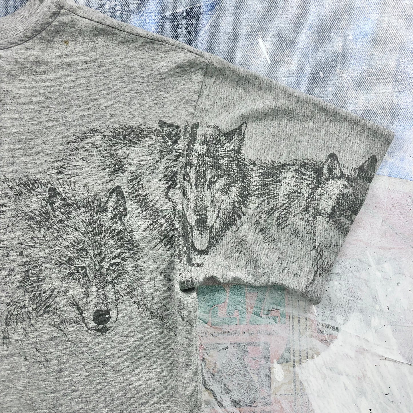 Vintage Alaska Wolf Pack Single Stitch T Shirt M