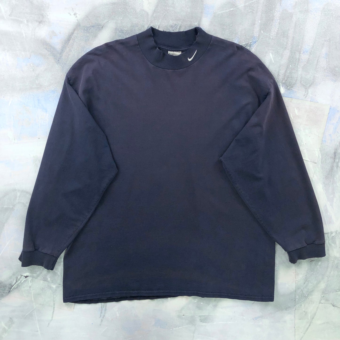 Vintage Nike Mock Neck Long Sleeve T Shirt XL