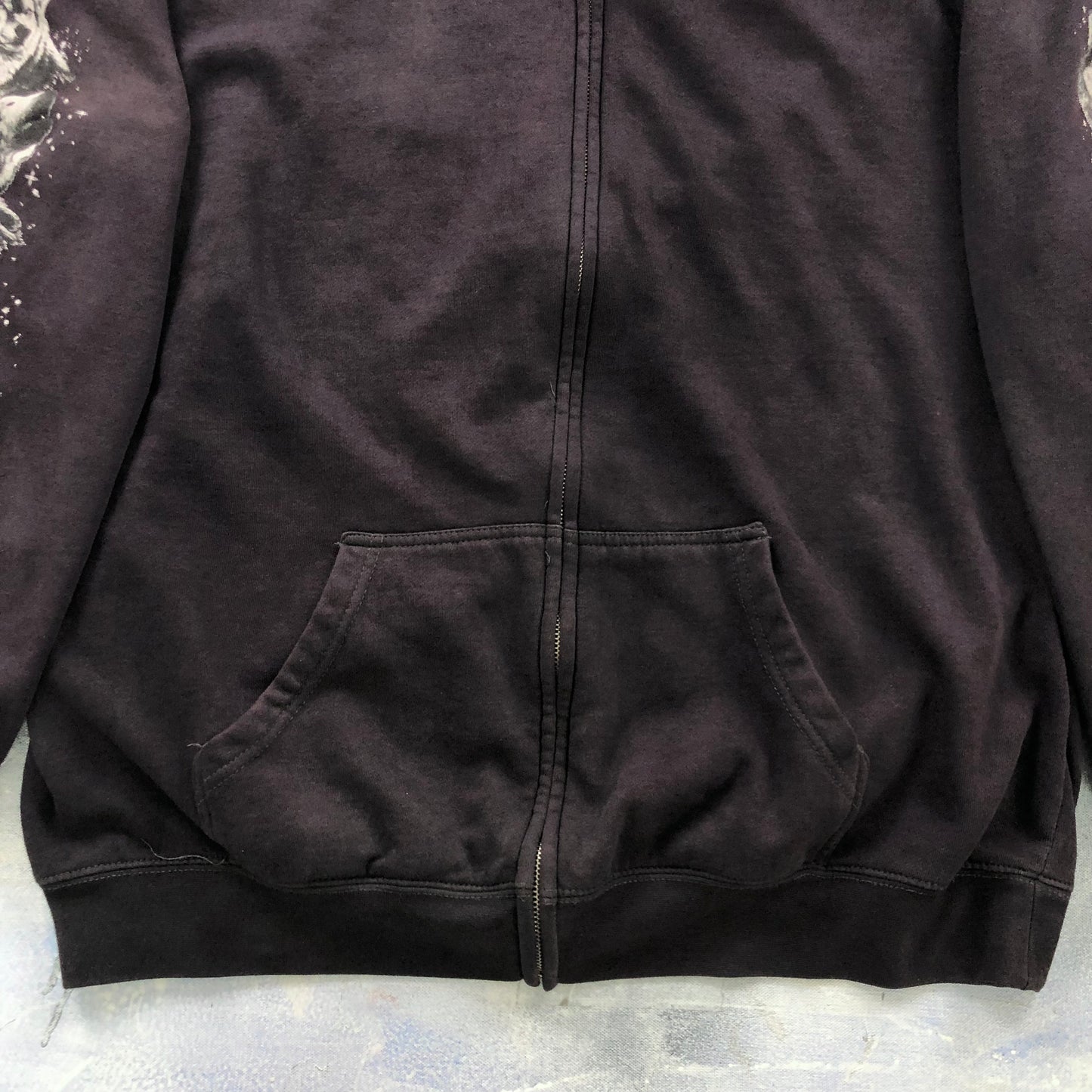 Vintage Wolf Pack Hoodie Zip Sweatshirt XXL