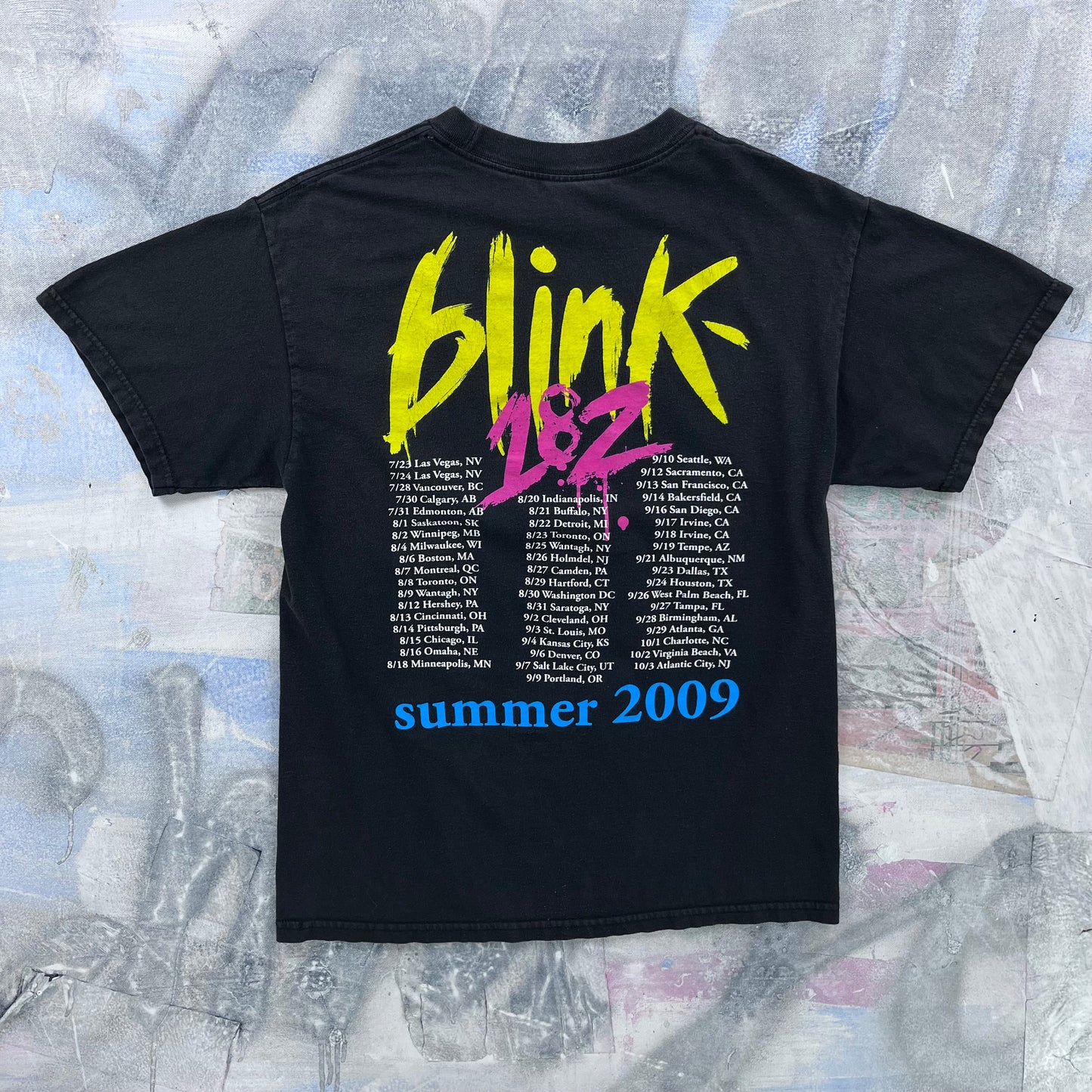Vintage Blink 182 Summer 2009 Tour T Shirt M