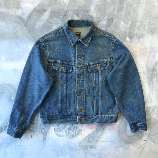 Vintage 80s Lee Button Denim Jacket L