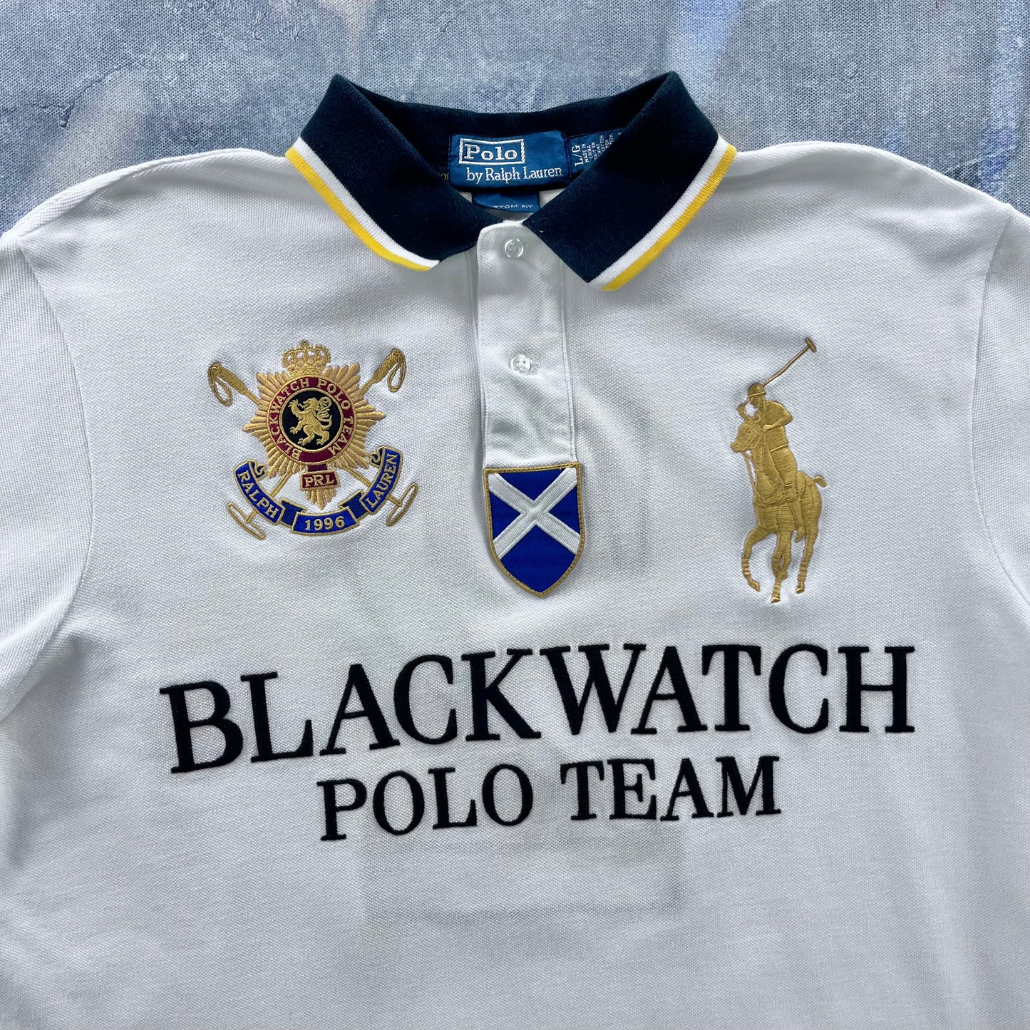 Vintage Polo Ralph Lauren Blackwatch Polo Team Shirt L