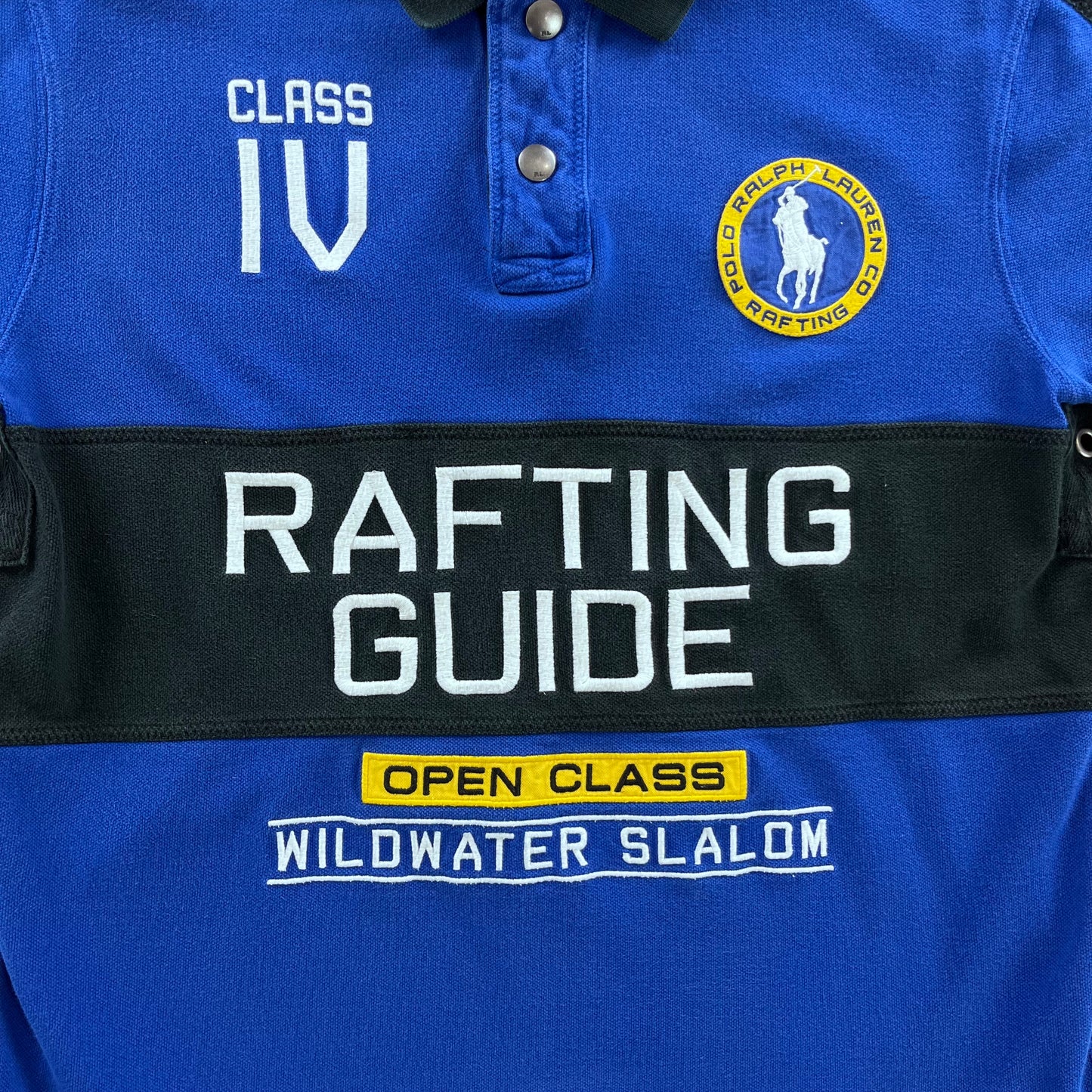 Vintage Polo Ralph Lauren Rafting Guide Open Class Wild Water Slalom Shirt M