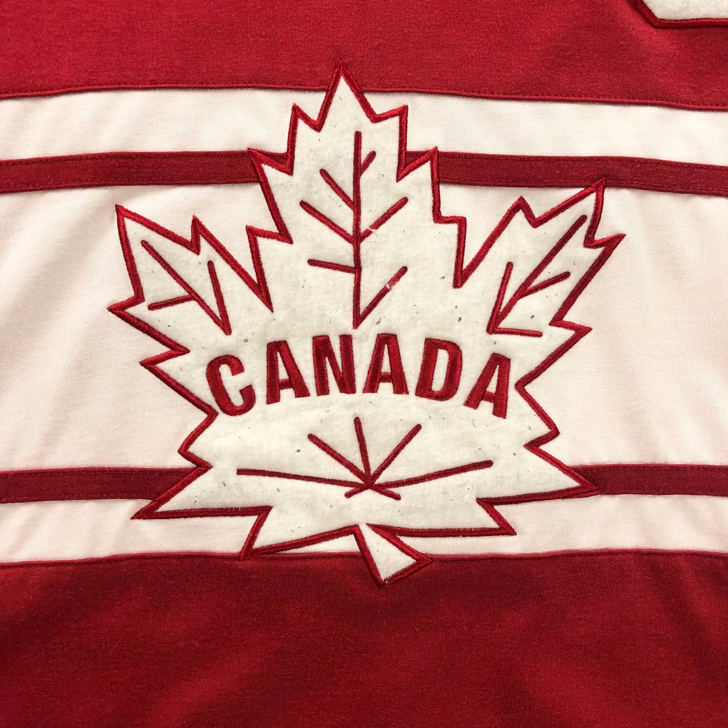 Vintage 90s Canada Hockey Wayne Gretzky Captain 99 Hockey Sweatshirt Jersey L