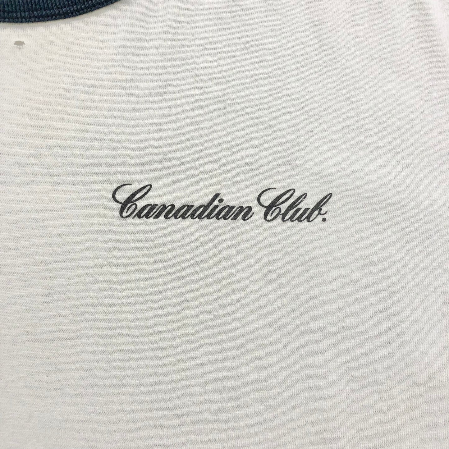 Vintage Canadian Club Whiskey Damn Right Your Dad Drank It Ringer T Shirt XL