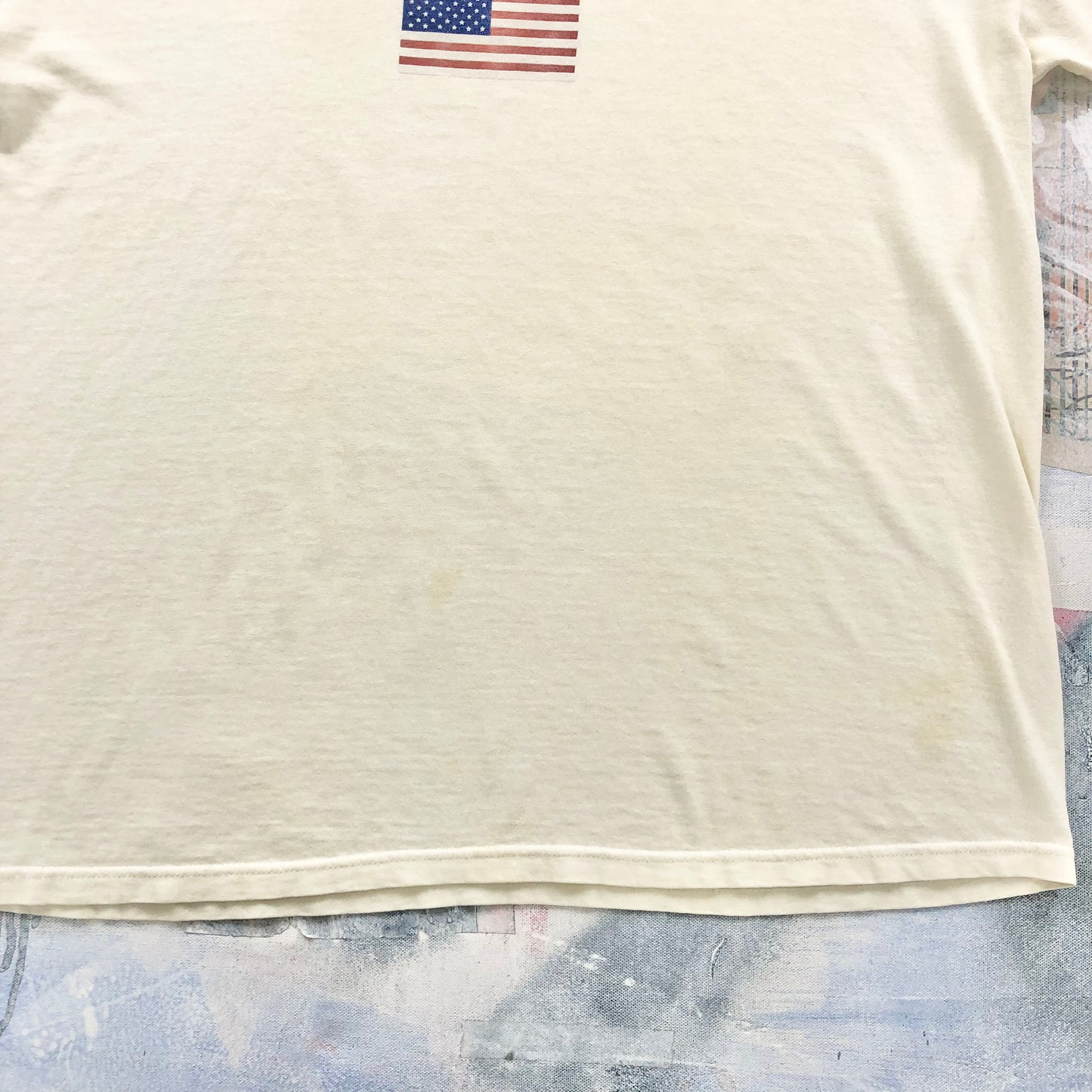 Vintage Hollywood California America Flag T Shirt XL
