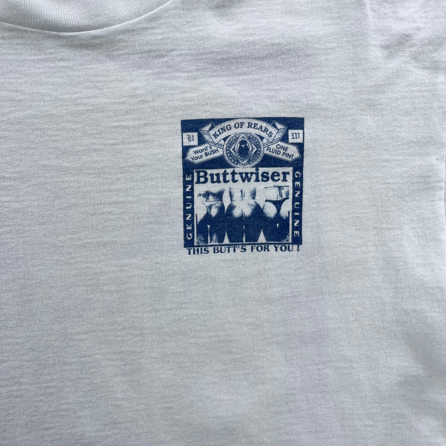 Vintage King Of Beers Buttweiser T Shirt L