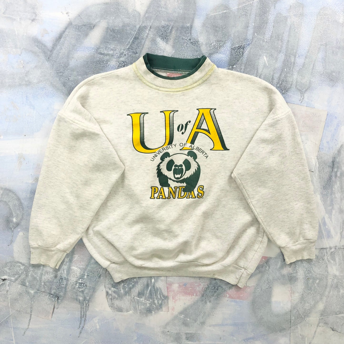 Vintage University Of Alberta Pandas Crewneck Sweatshirt M