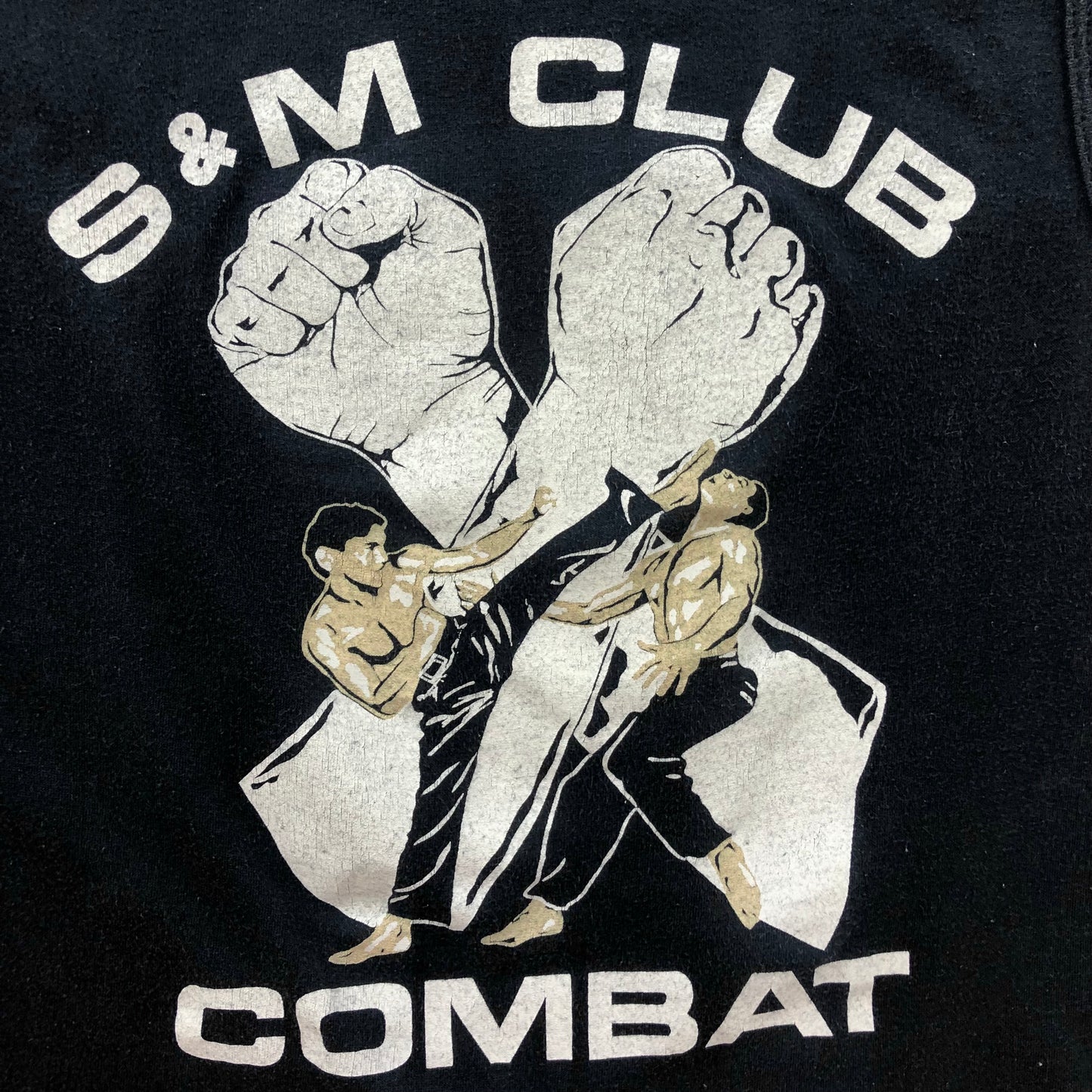 Vintage 90s S & M Club Kickboxing Combat Winnipeg Canada Single Stitch Tank Top L