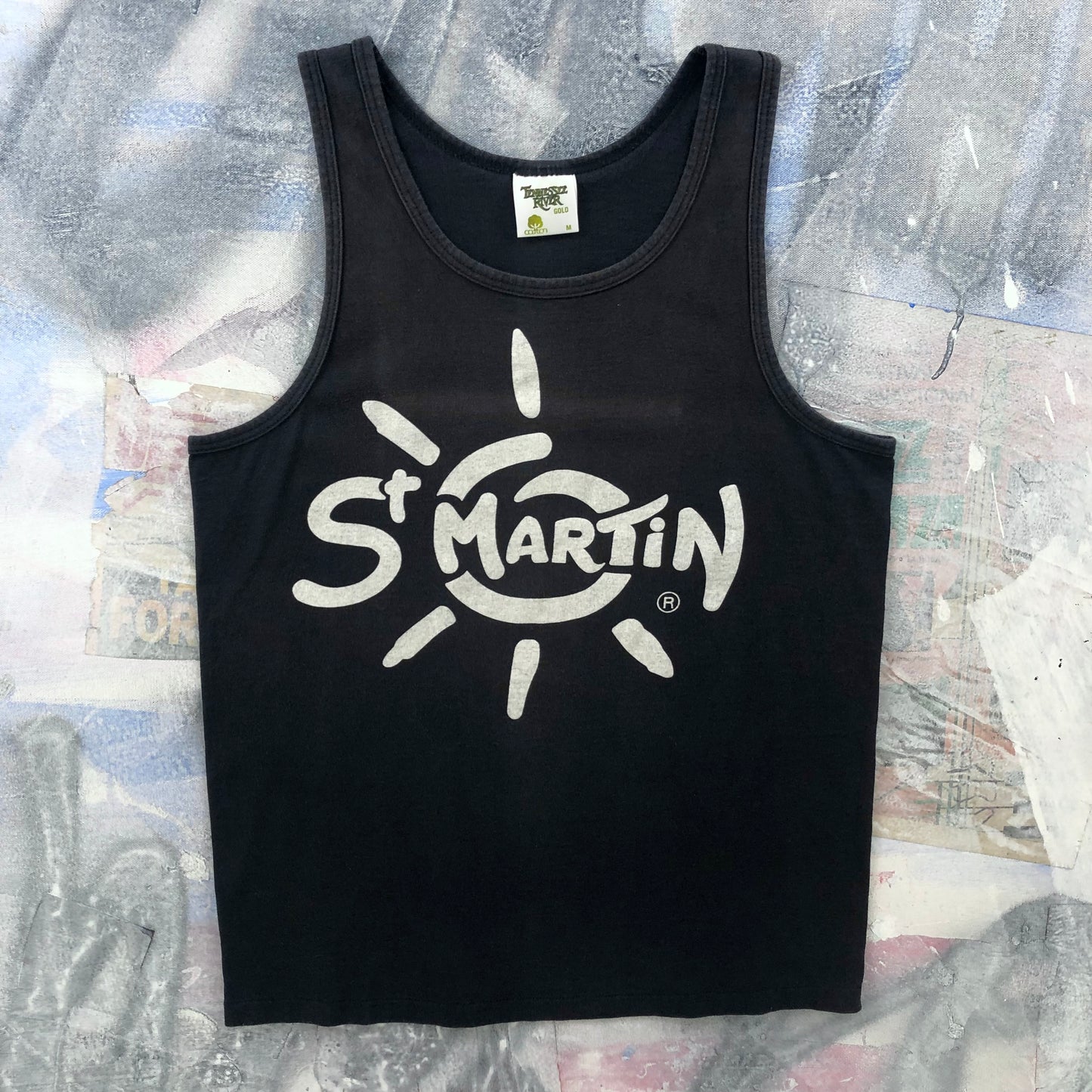 Vintage 90s USA Saint Martin Tank Top M