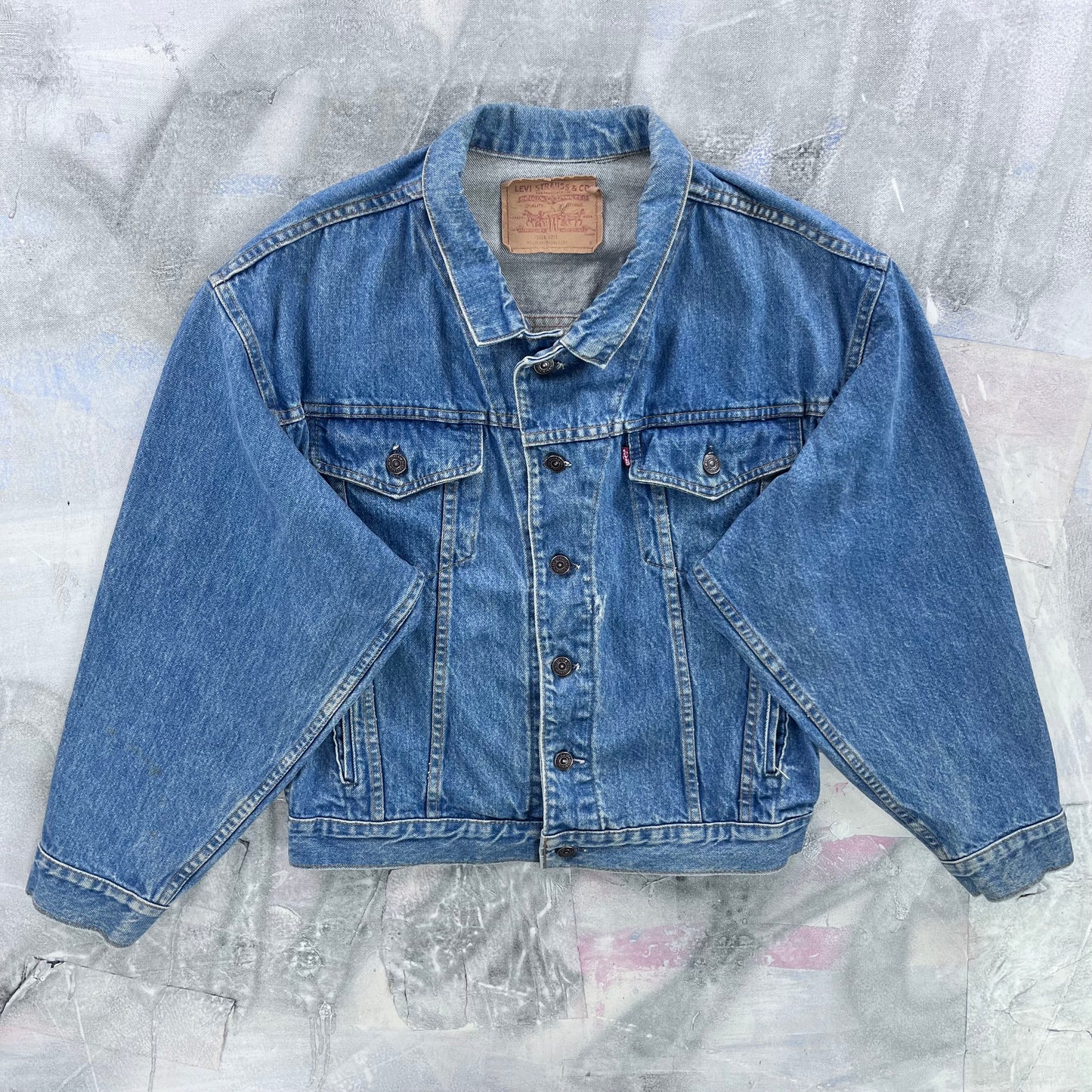 Vintage Levis Denim Button Jacket M