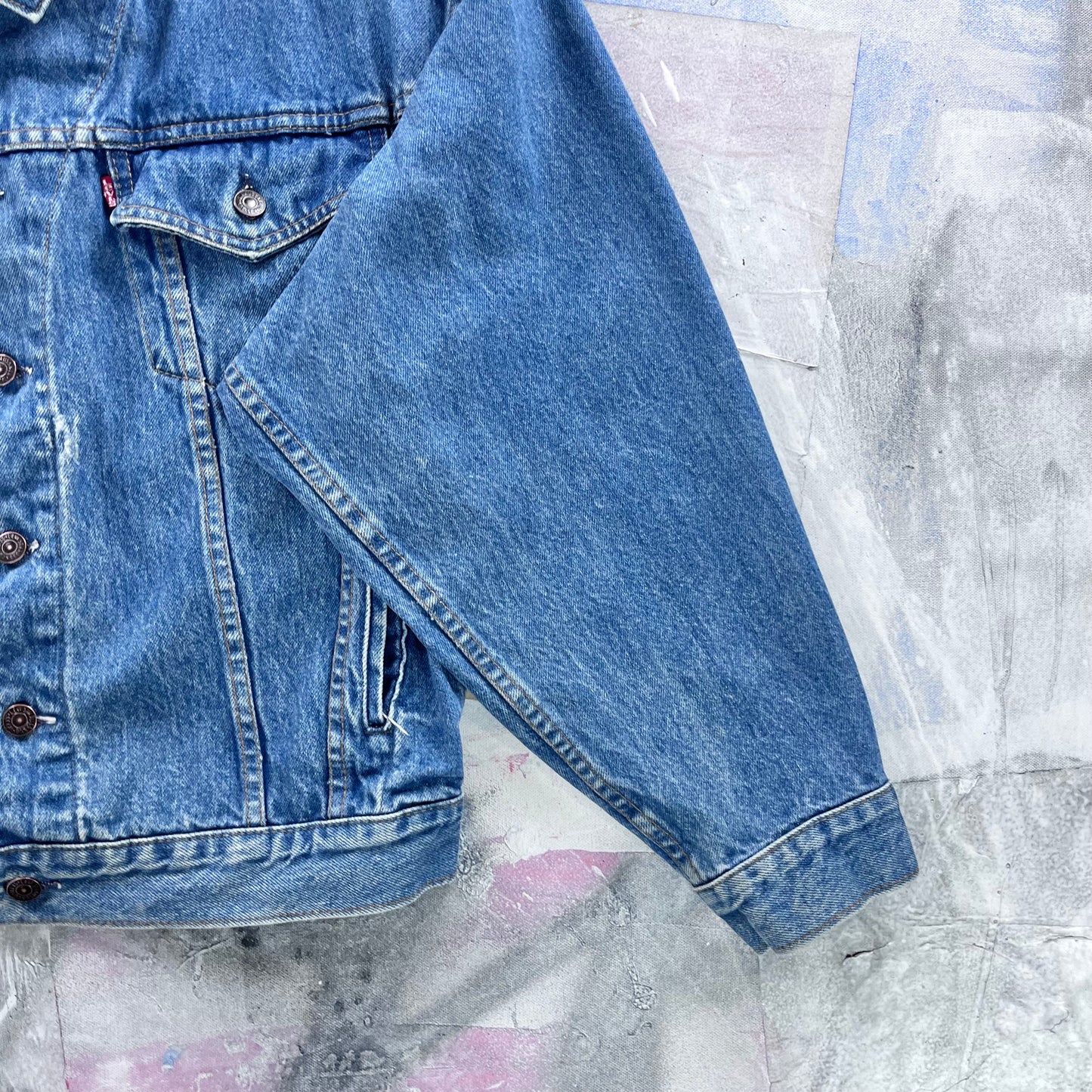 Vintage Levis Denim Button Jacket M