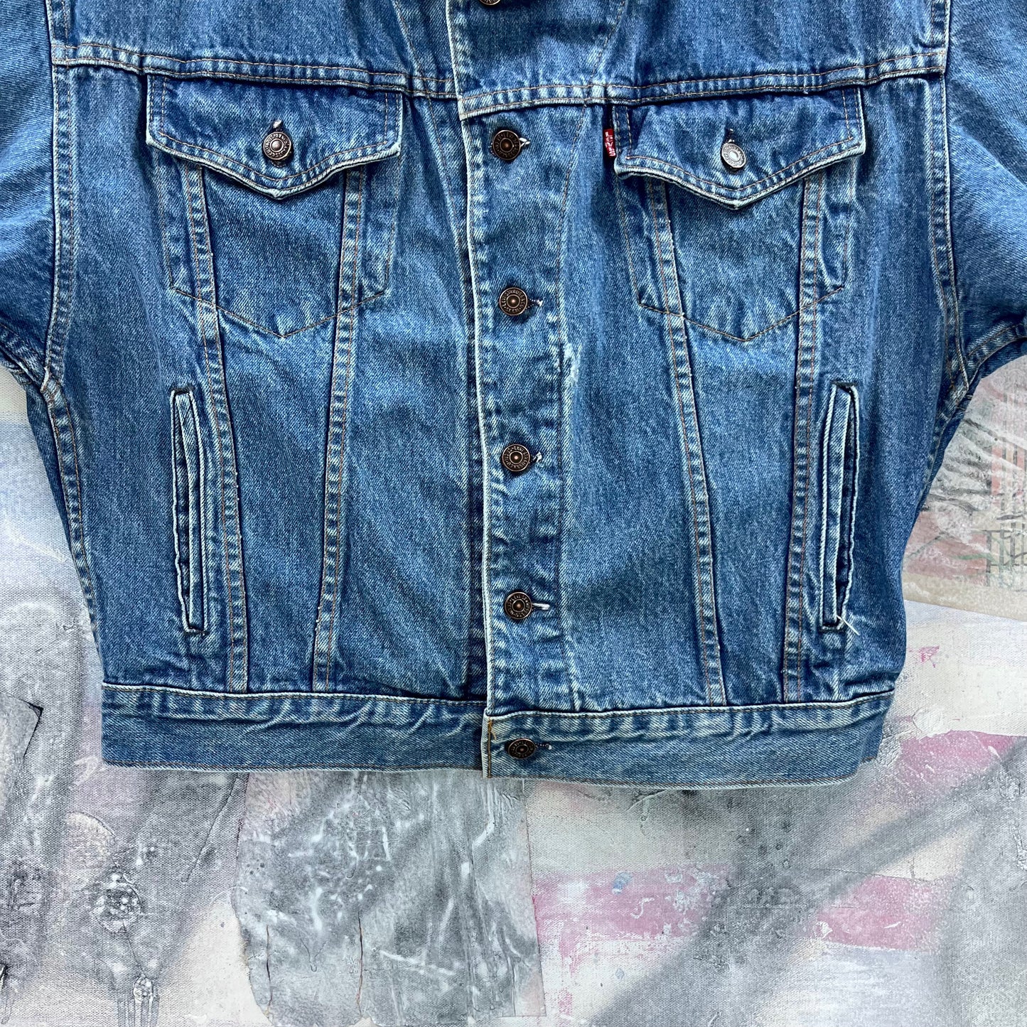 Vintage Levis Denim Button Jacket M