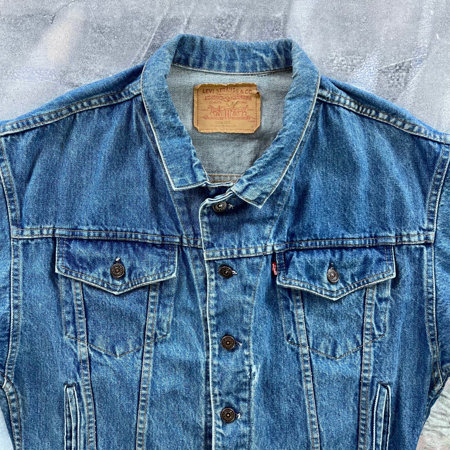 Vintage Levis Denim Button Jacket M