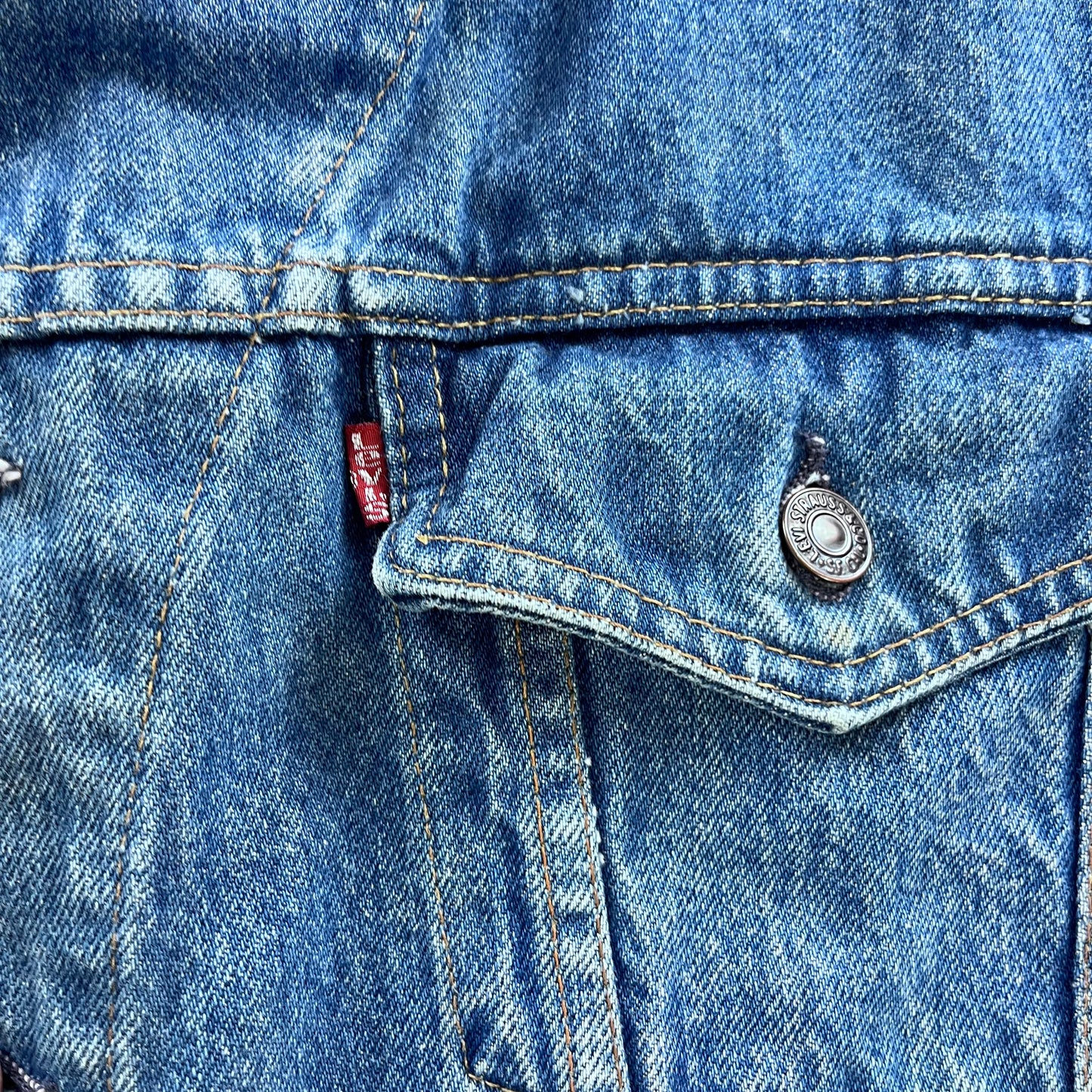 Vintage Levis Denim Button Jacket M