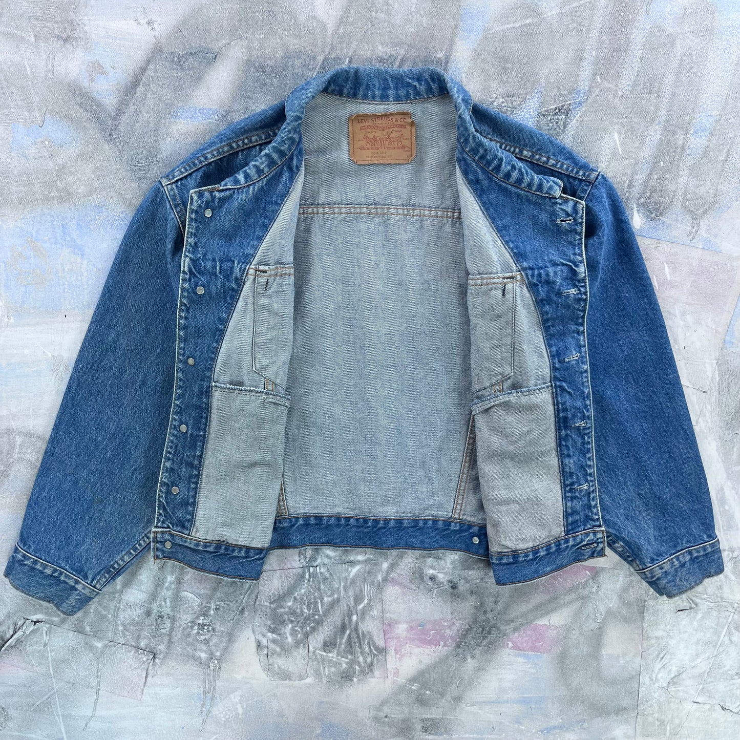 Vintage Levis Denim Button Jacket M