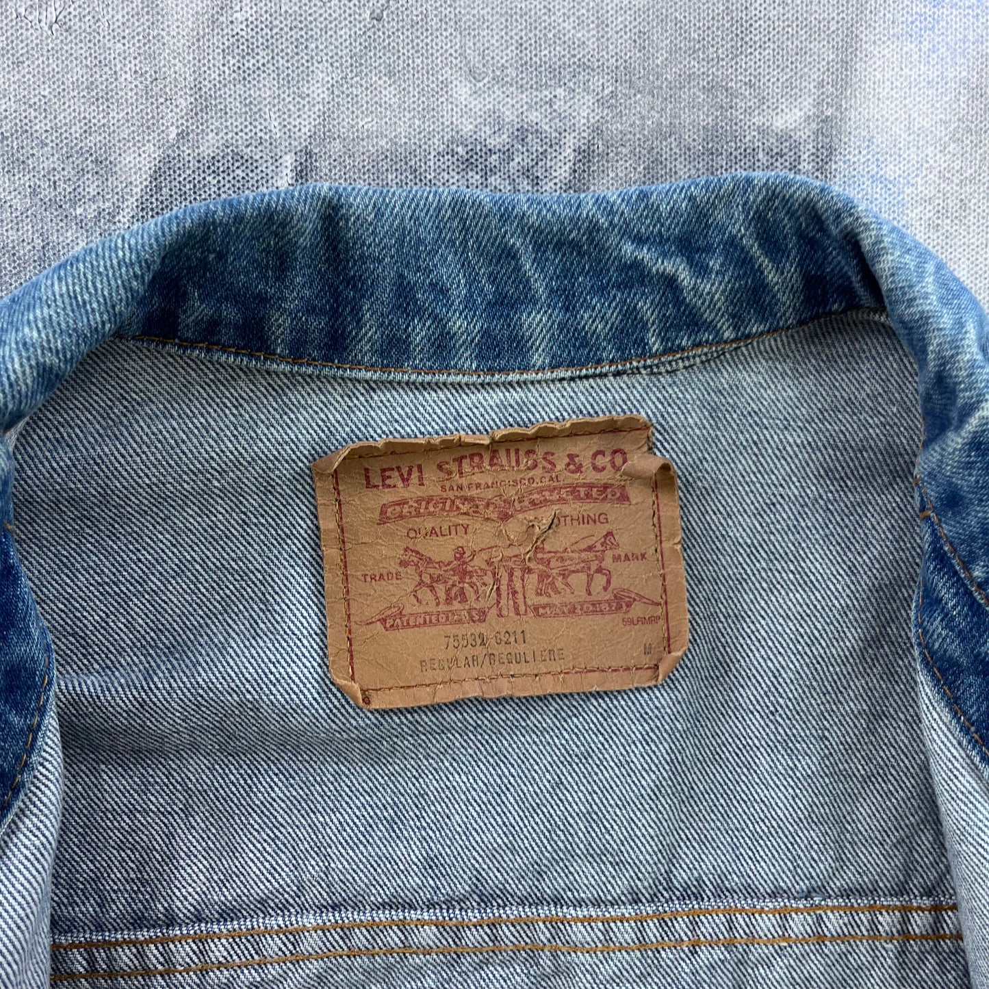 Vintage Levis Denim Button Jacket M