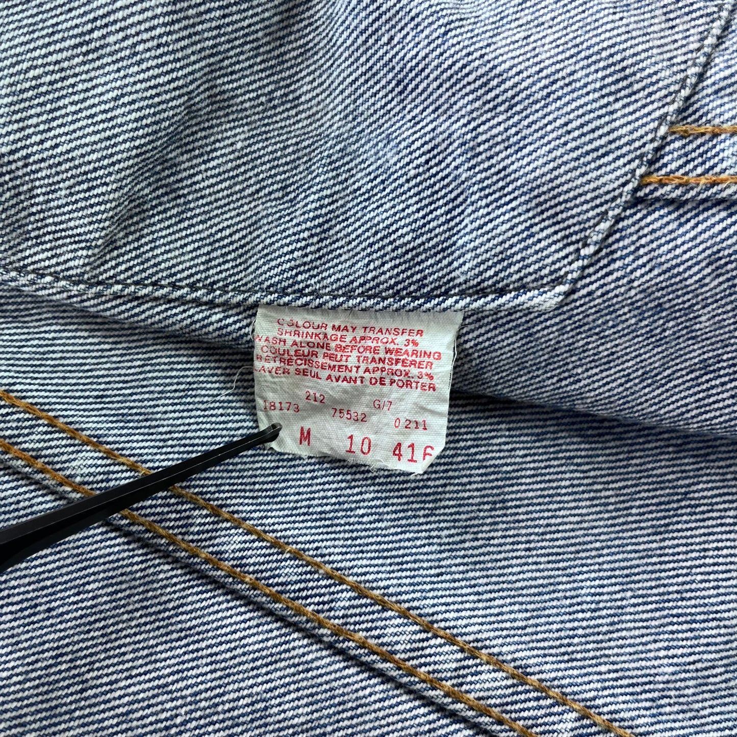 Vintage Levis Denim Button Jacket M