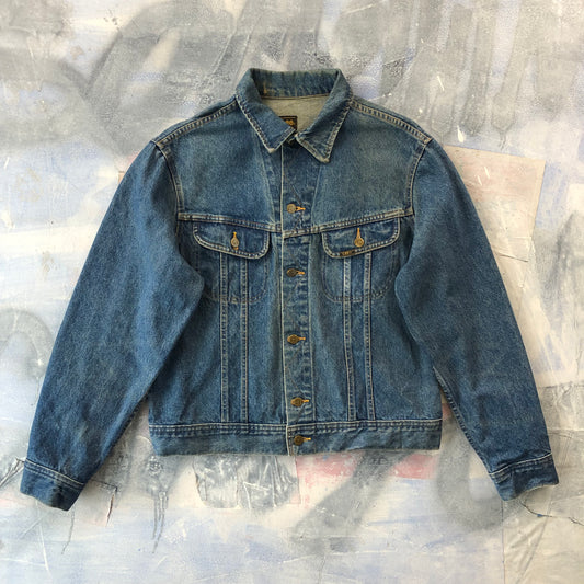 Vintage 80s Lee Button Denim Jacket L