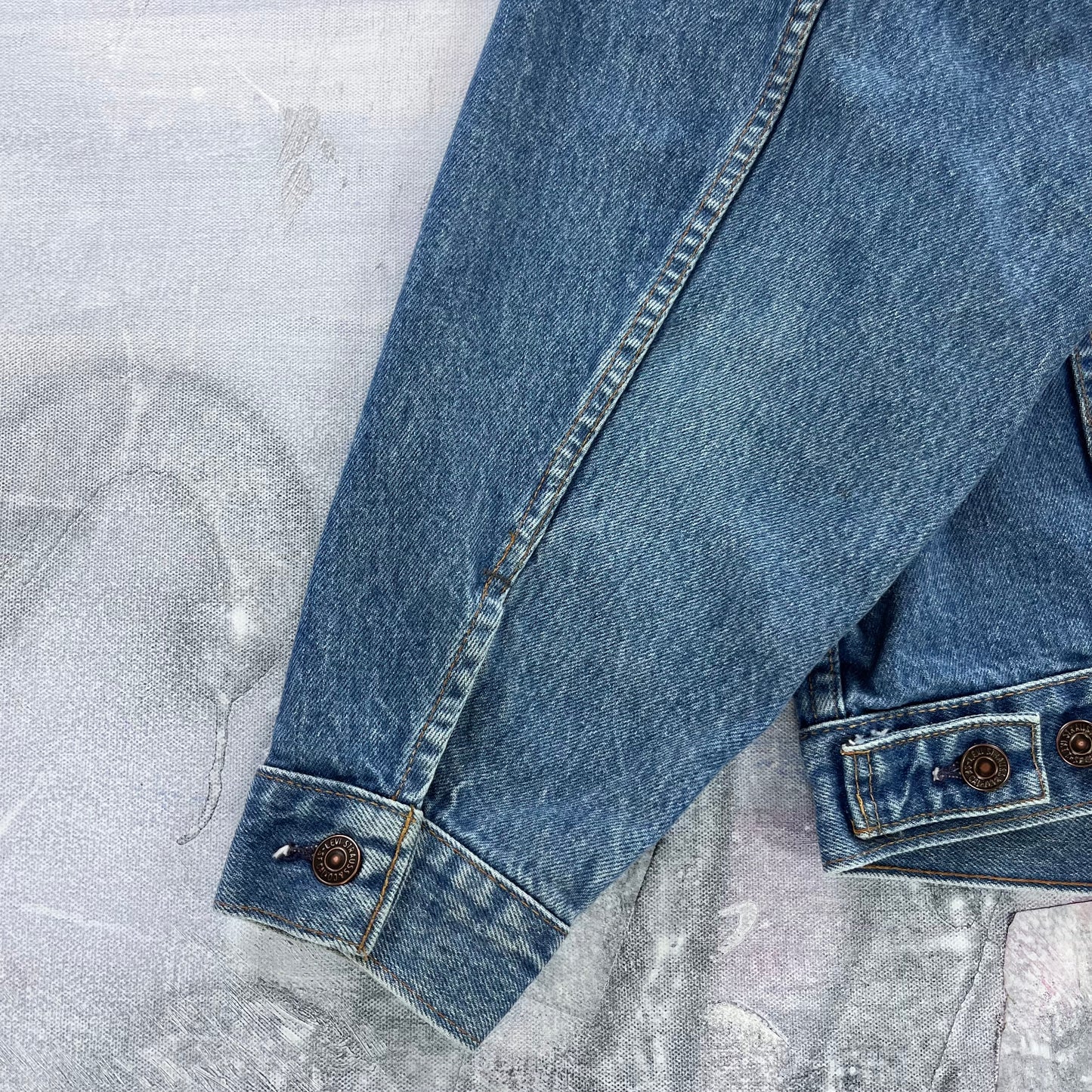 Vintage Levis Denim Button Jacket M