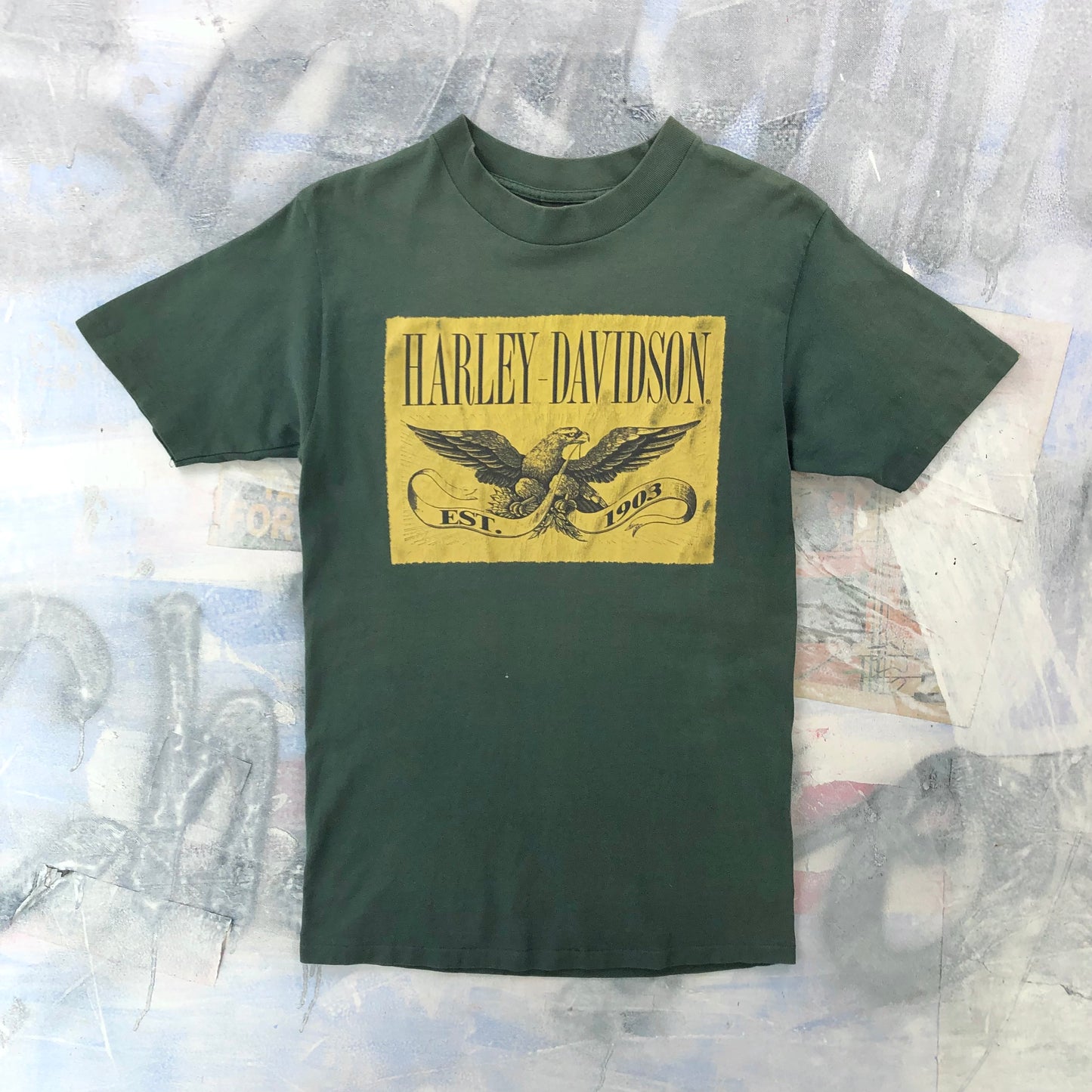 Vintage USA Harley Davidson Motorcycles American Eagle T Shirt L