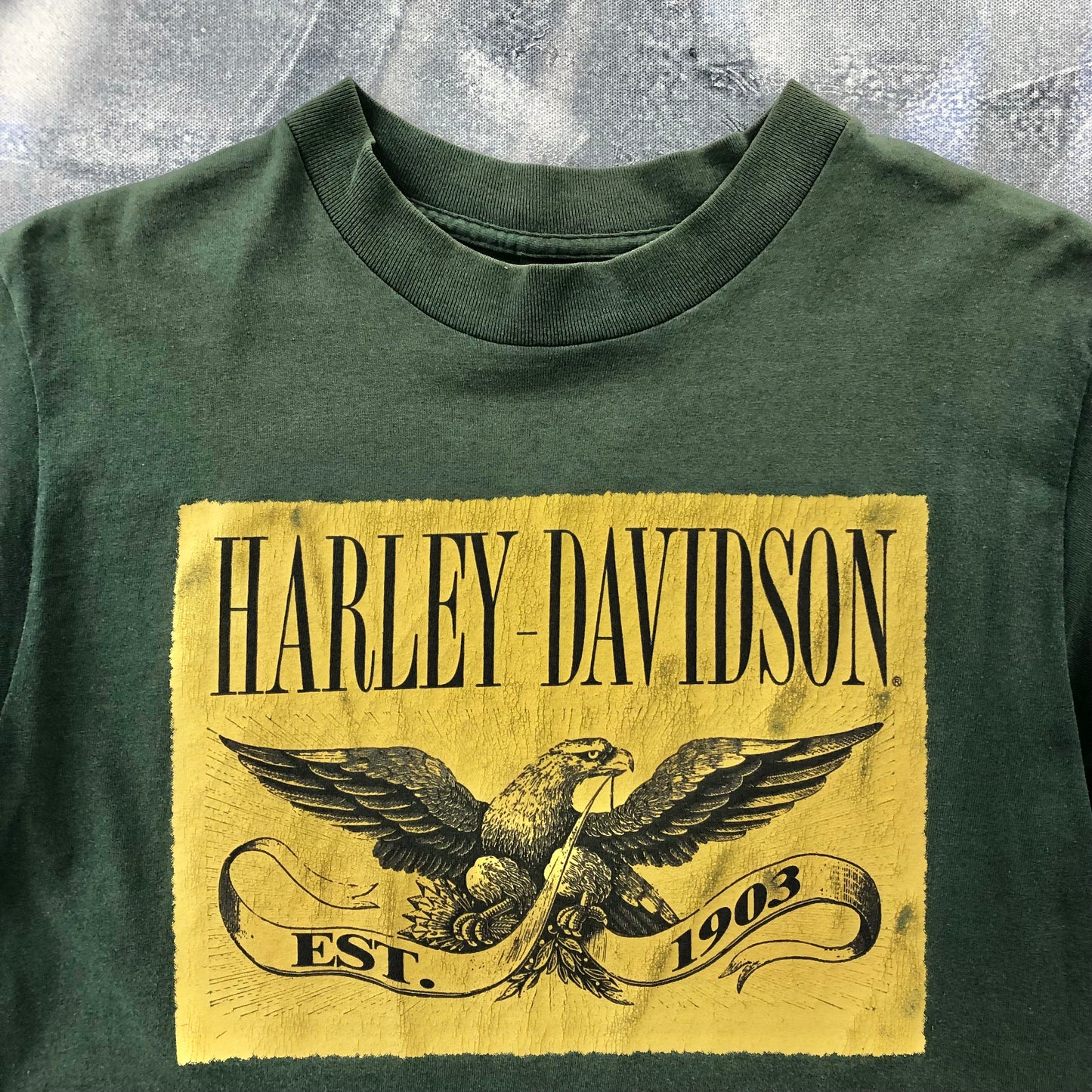 Vintage USA Harley Davidson Motorcycles American Eagle T Shirt L