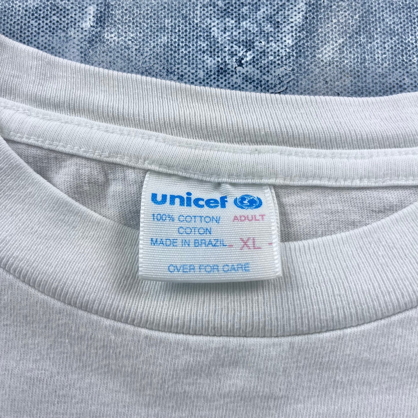 Vintage Unicef Children Art Work Single Stitch T Shirt XL
