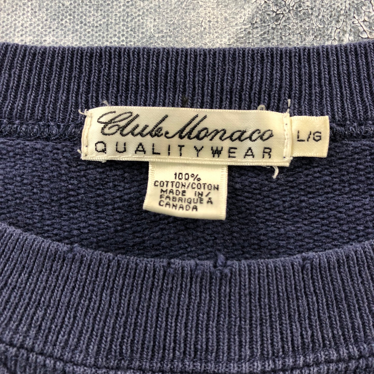 Vintage 90s Club Monaco Quality Wear Crewneck Sweatshirt L