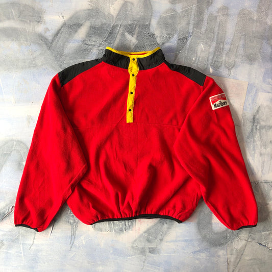 Vintage Malboro Adventure Team Quarter Button Fleece Sweatshirt XL