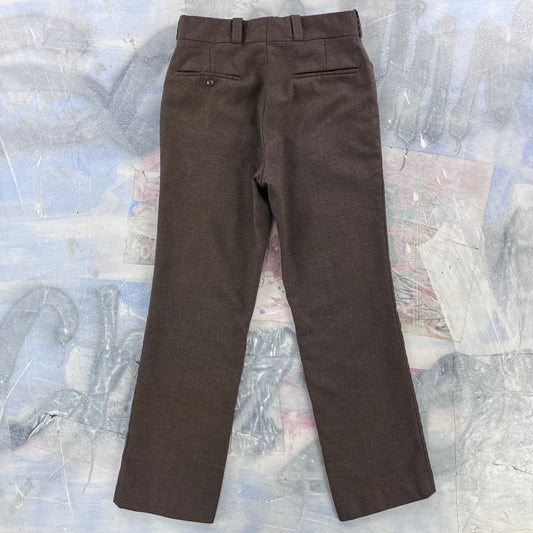 Vintage 60a Wool Straight Fit Trousers W30