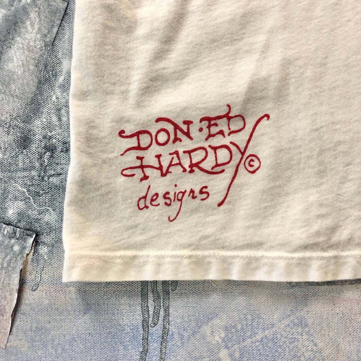 Vintage Y2K Ed Hardy Cannabis Skull T Shirt XL