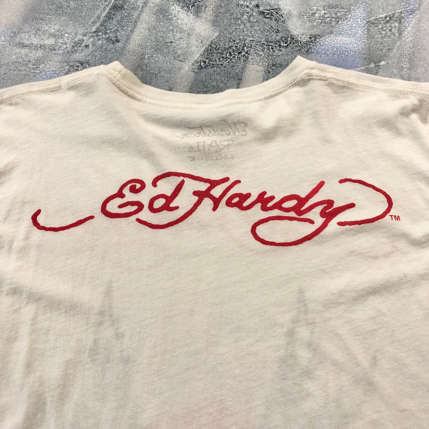 Vintage Y2K Ed Hardy Cannabis Skull T Shirt XL