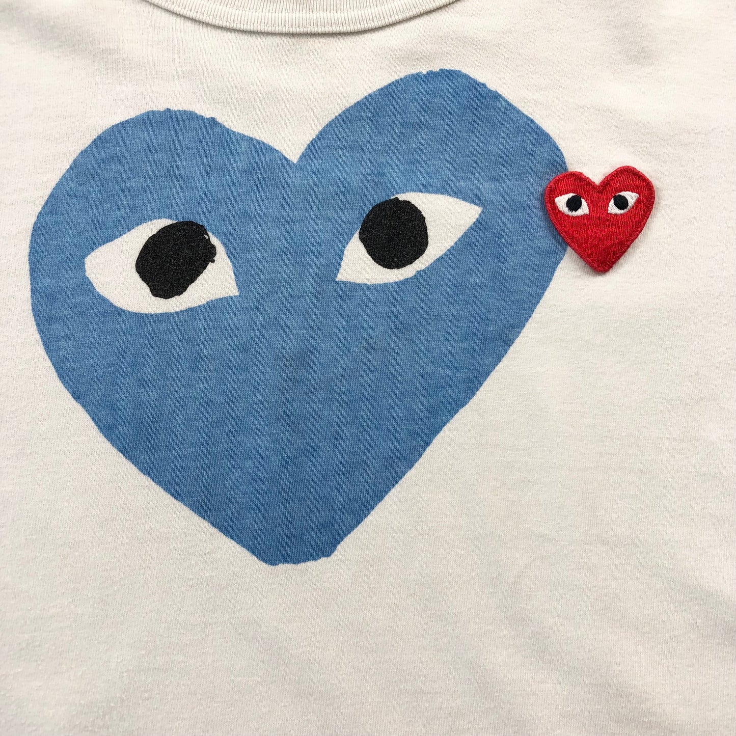 Vintage Comme Des Garcons Play Double Heart T Shirt L