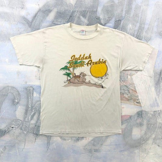 Vintage USA 80s Jeddah Saudia Arabia T Shirt XL