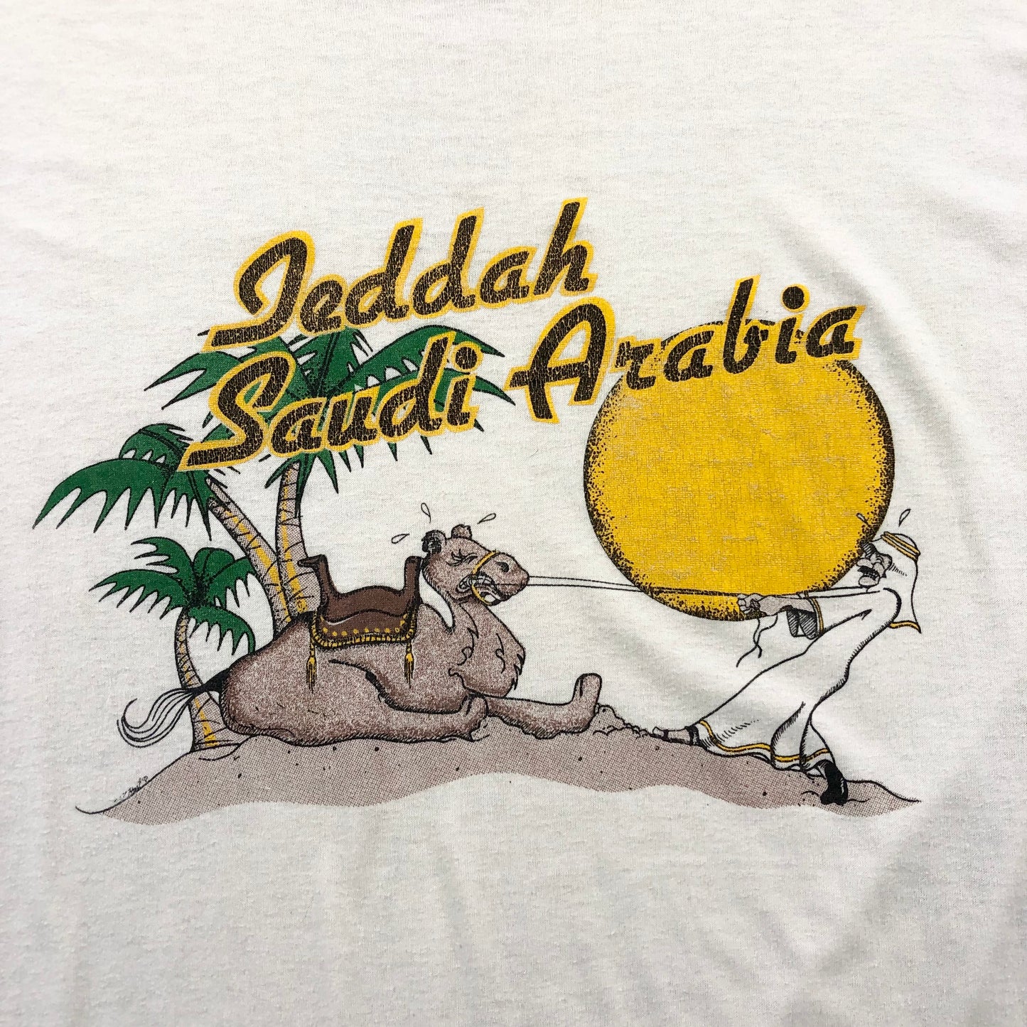 Vintage USA 80s Jeddah Saudia Arabia T Shirt XL