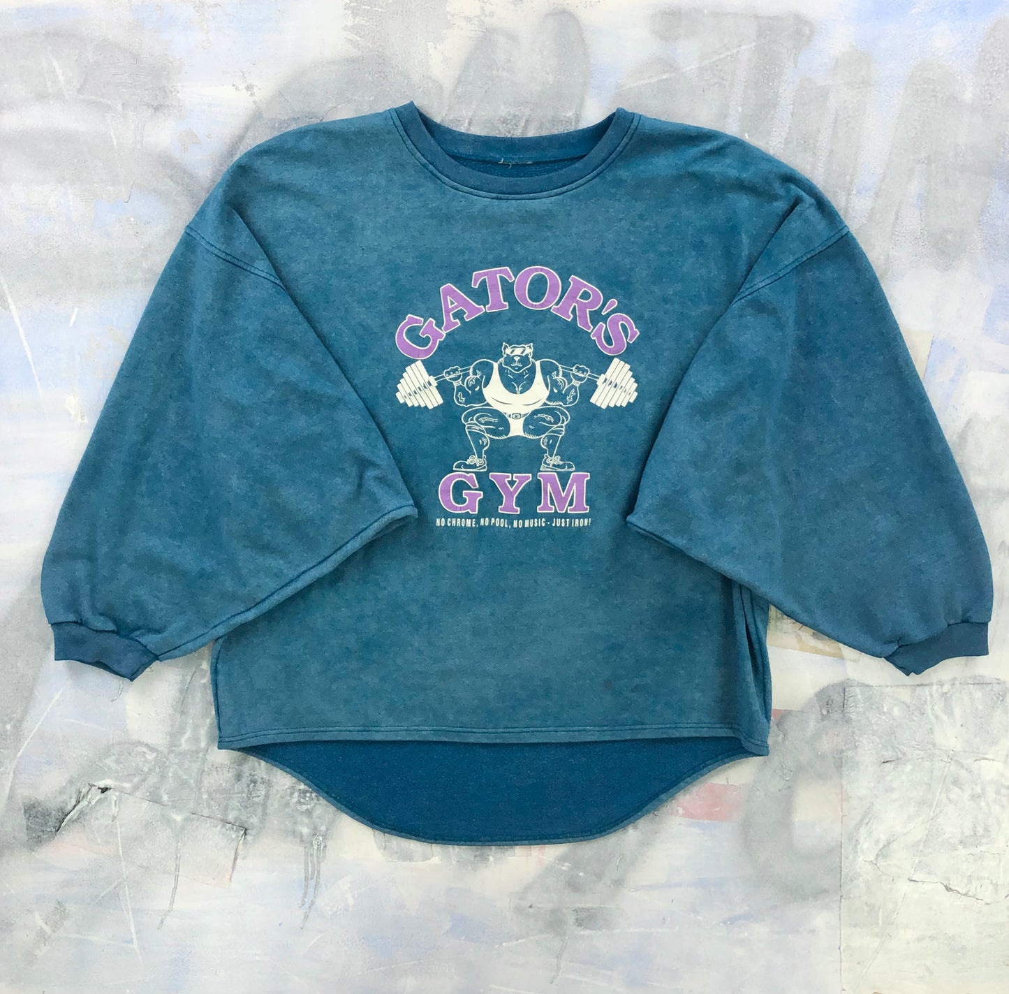 Vintage 90s Gators Gym Body Building Crewneck Sweatshirt XXXL