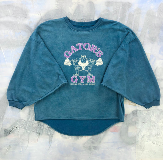Vintage 90s Gators Gym Body Building Crewneck Sweatshirt XXXL