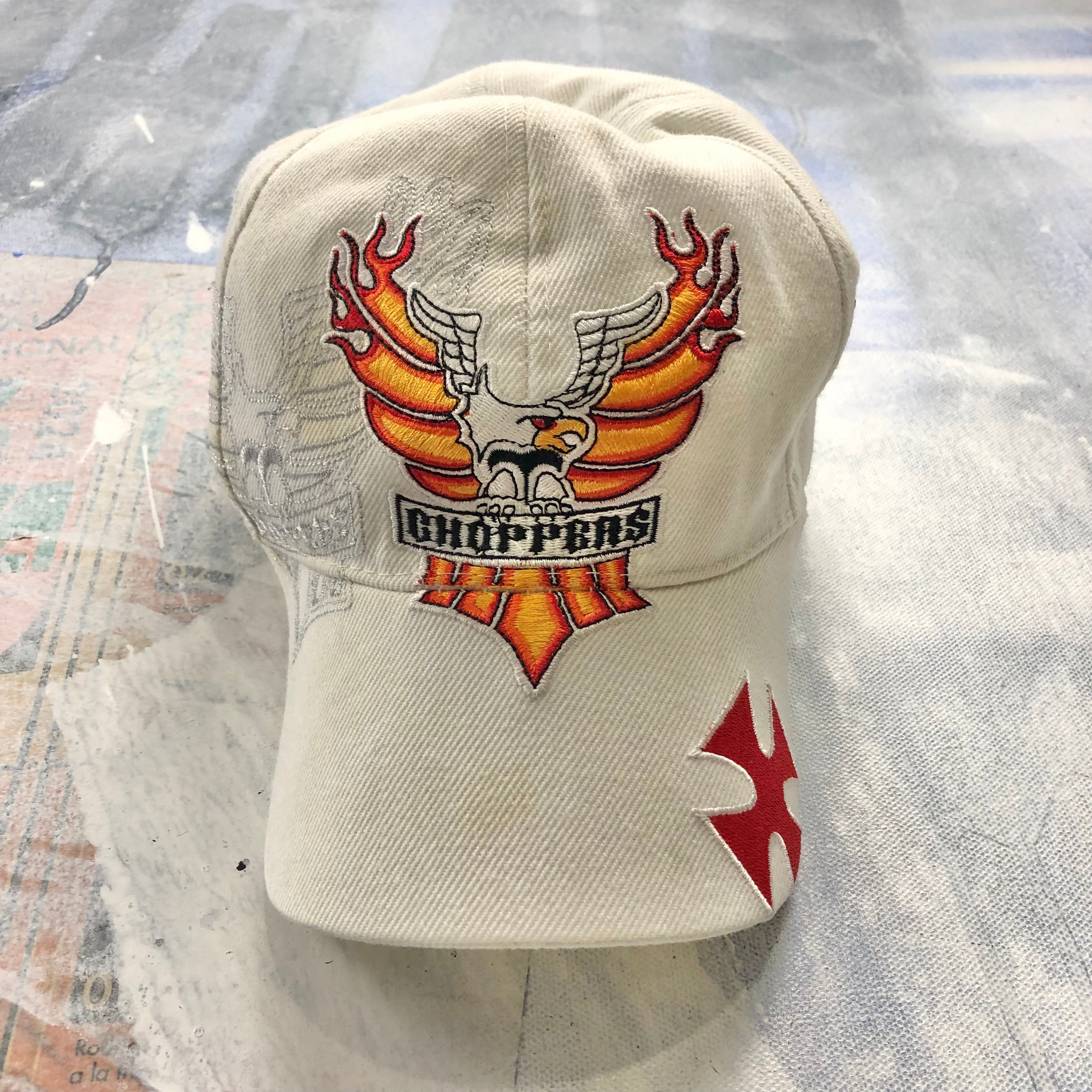 応援グッズ WEST COAST CHOPPERS EAGLE SNAPBACK HAT Vintage West Coast Choppers Flaming Eagle Snapback Hat