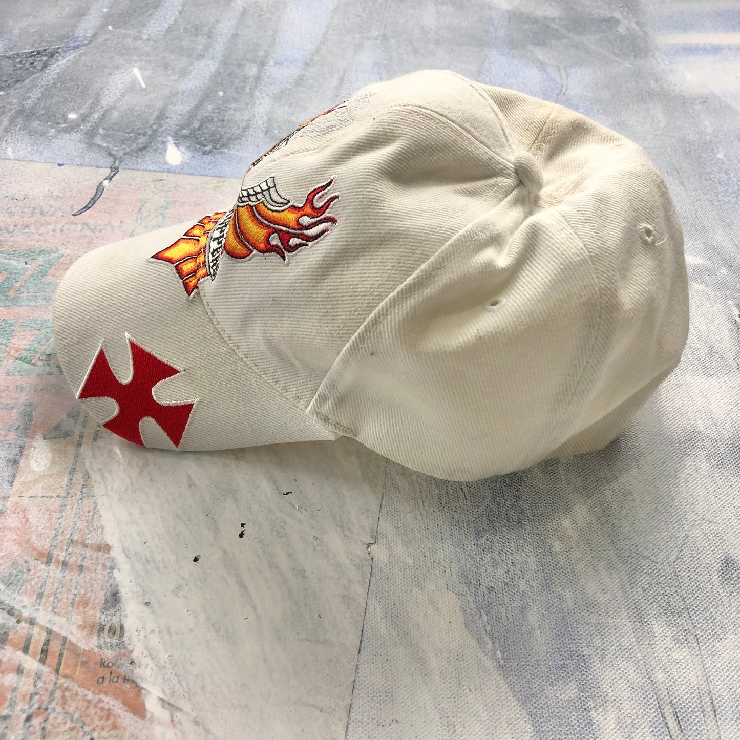 Vintage West Coast Choppers Flaming Eagle Snapback Hat